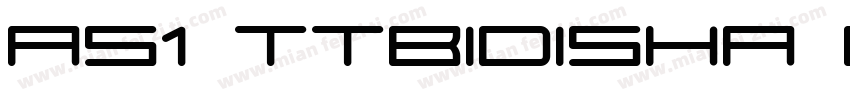 as1 ttbidisha bold字体转换